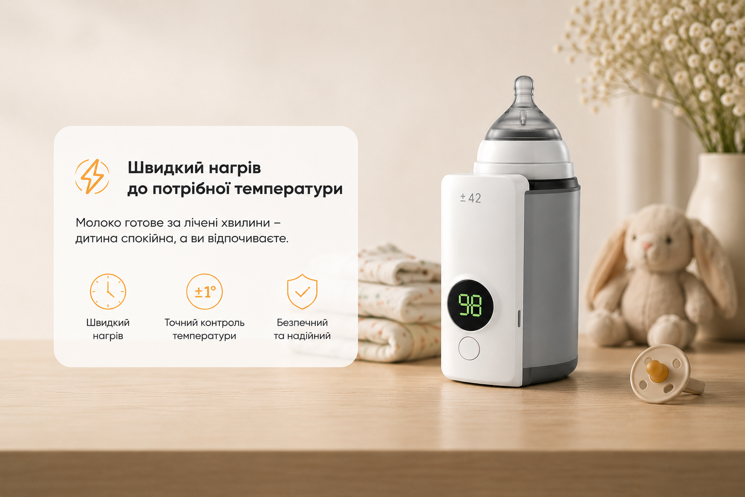 Малюк плаче, а молоко ще холодне
